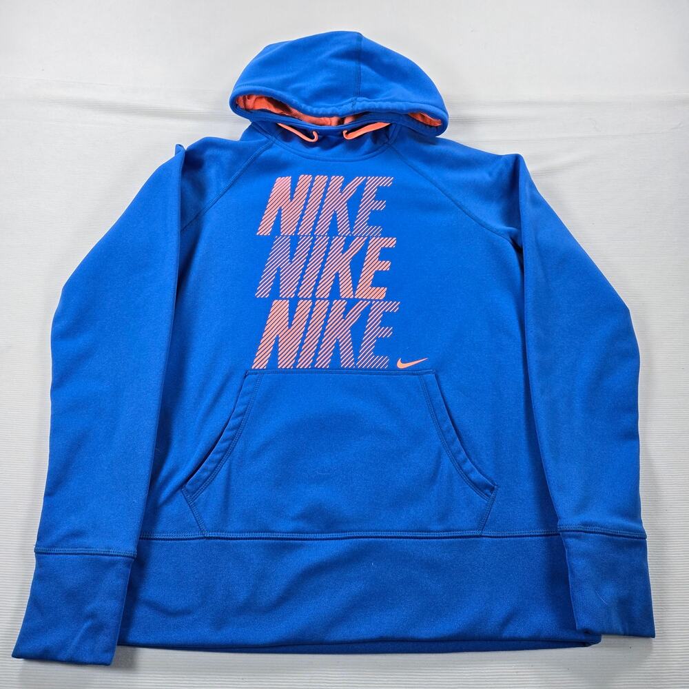 Nike Therma-Fit Blue Long Sleeve Pullover Hoodie Women's‎ Size Medium